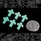 Turquoise Blue Magnesite Christian Cross Beads - Set of Six - Bead-B5